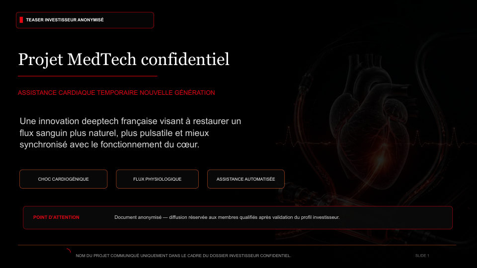 Couverture Assistance cardiaque temporaire